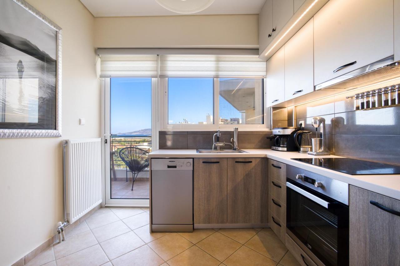 Sea & Mountain Apartment Close To Port And City Lávrion Buitenkant foto